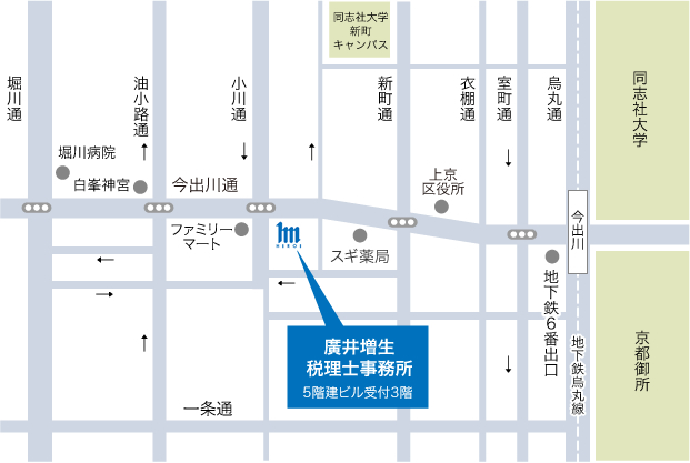 京都市上京区今出川通小川東入南兼康町334番地